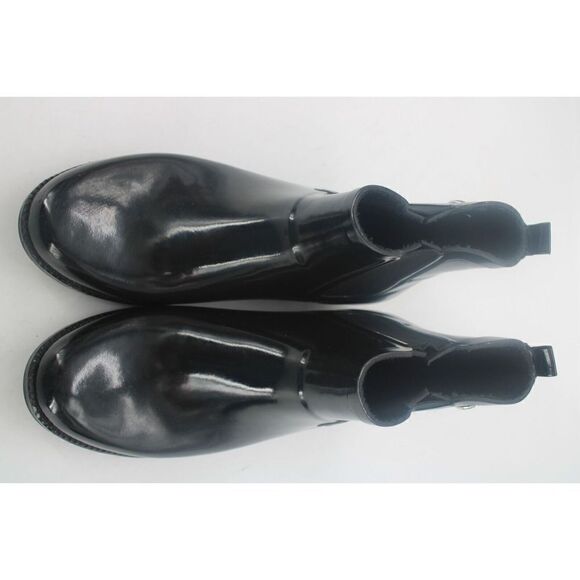 Michael Kors Women's Black Short Rubber Rain Boot Chelsea Ankle Size 10 M - Picture 3 of 12